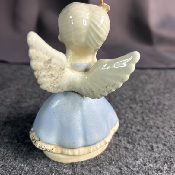 Vtg Taurus Zodiac Angel Nippon Yoko Boeki Birthday Rhinestone Star Figurine - Picture 9 of 11